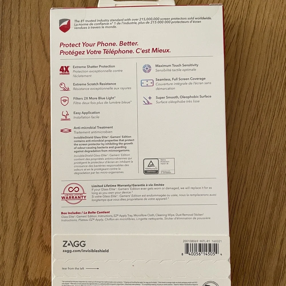 ZAGG iPhone 12/12Pro InvisibleShield Phone Screen Protector